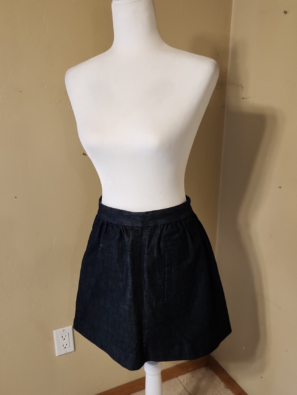 J. Crew Dark Indigo Denim Skirt